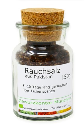 Rauchsalz aus Pakistan für die Mühle 150g im Glas Gewürzkontor München von Gewürzkontor München Tu´ Dir gut!