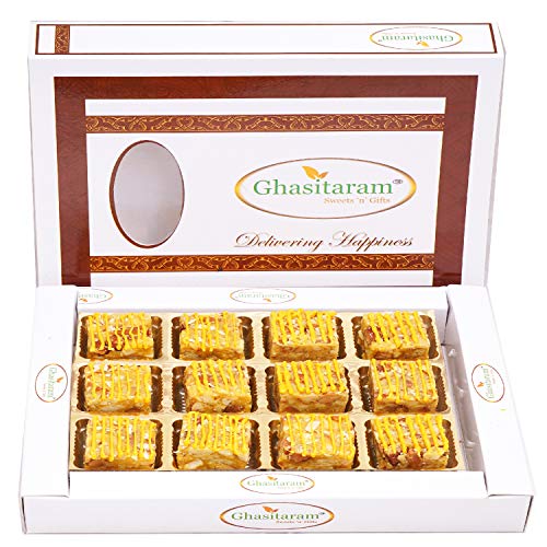 Ghasitaram Gift Holi Sweets, Holi Gifts, Holi Hamper Mango Drfruit Bites 18 pcs |Gift for Diwali,Holi,Rakhi,Valentine,Christmas,Birthday,Anniversary,Her,Him| von Ghasitaram Gifts