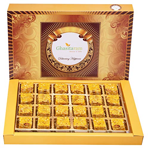 Ghasitaram Gift Holi Sweets, Holi Gifts, Holi Hamper Mango Drfruit Bites 24 pcs |Gift for Diwali,Holi,Rakhi,Valentine,Christmas,Birthday,Anniversary,Her,Him| von Ghasitaram Gifts