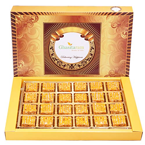 Ghasitaram Gift Holi Sweets, Holi Gifts, Holi Hamper Orange Drfruit Bites 24 pcs |Gift for Diwali,Holi,Rakhi,Valentine,Christmas,Birthday,Anniversary,Her,Him| von Ghasitaram Gifts