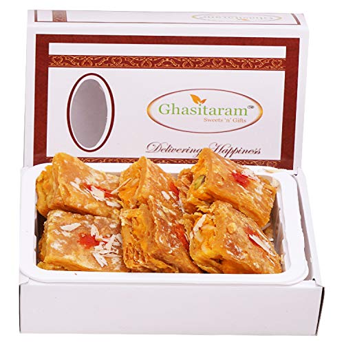 Ghasitaram Gift Holi Sweets, Holi Gifts, Holi Hamper Puffed Dryfruit Pastry Bites 200 GMS |Gift for Diwali,Holi,Rakhi,Valentine,Christmas,Birthday,Anniversary,Her,Him| von Ghasitaram Gifts