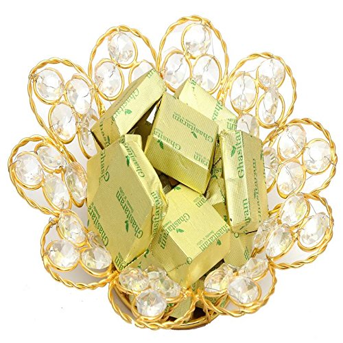 Ghasitaram Gifts Chocolate - Gold Crystal Chocolate Bowl von Ghasitaram Gifts