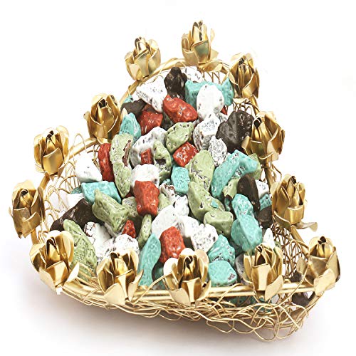 Ghasitaram Gifts Chocolate - Mesh Heart Stone Chocolate Tray von Ghasitaram Gifts