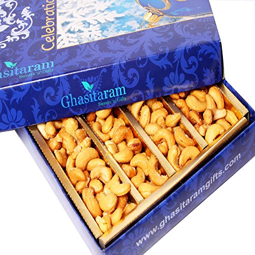 Ghasitaram Gifts Desi Ghee Fried Salted Cashews 800 GMS von Ghasitaram Gifts