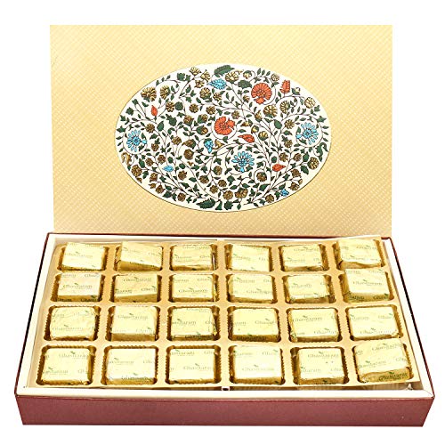 Ghasitaram Gifts Diwali Gifts Diwali Chocolates - Eco 4 Part Print 24 Pcs Chocolate Box von Ghasitaram Gifts