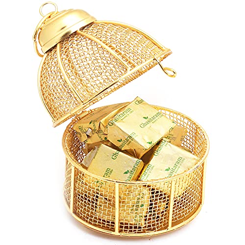 Ghasitaram Gifts Diwali Gifts Diwali Chocolates - Golden Cage with Chocolates von Ghasitaram Gifts