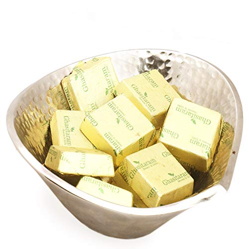 Ghasitaram Gifts Diwali Gifts Diwali Chocolates - Silver Aluminium Chocolate Bowl von Ghasitaram Gifts