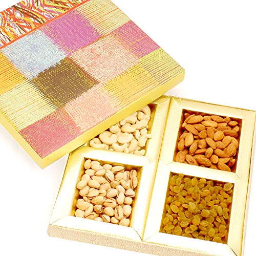 Ghasitaram Gifts Diwali Gifts Diwali Dryfruit - Colurful dryfruit Box 400 GMS von Ghasitaram Gifts