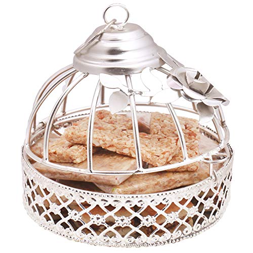 Ghasitaram Gifts Diwali Gifts - Diwali Hampers Granola Bars- Silver Granola Bars Cage von Ghasitaram Gifts