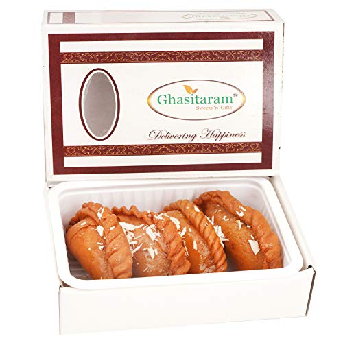 Ghasitaram Gifts Holi Sweets, Holi Gifts, Holi Hamper Holi Sweets Gujiya Box (200 GMS) von Ghasitaram Gifts