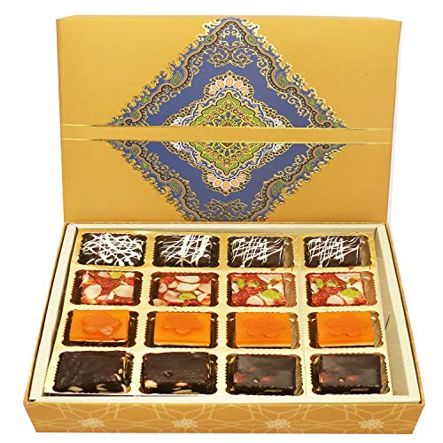 Ghasitaram Gifts Indian Sweets - Diwali Gifts Diwali Sweet - 16 pcs Ghasitaram Special Bites SQ Box von Ghasitaram Gifts