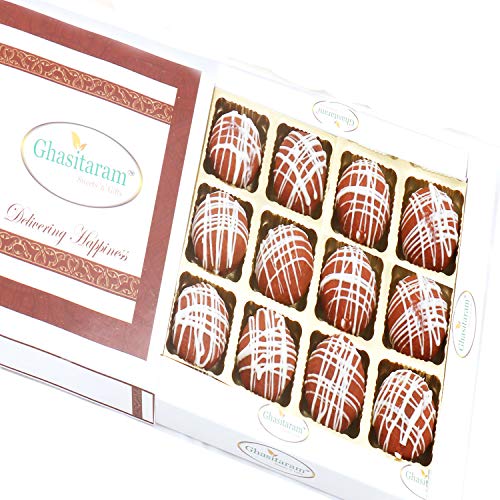 Ghasitaram Gifts Indian Sweets - Diwali Gifts Sweets- Ghasitaram's Kaju Choco Balls in White Box von Ghasitaram Gifts