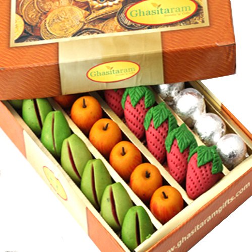 Ghasitaram Gifts Indian Sweets - Ghasitaram's Fruit Box 800 GMS von Ghasitaram Gifts