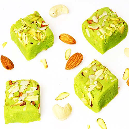 Ghasitaram Gifts Indian Sweets - Sugar Free Pista mawa barfi 800gms von Ghasitaram Gifts