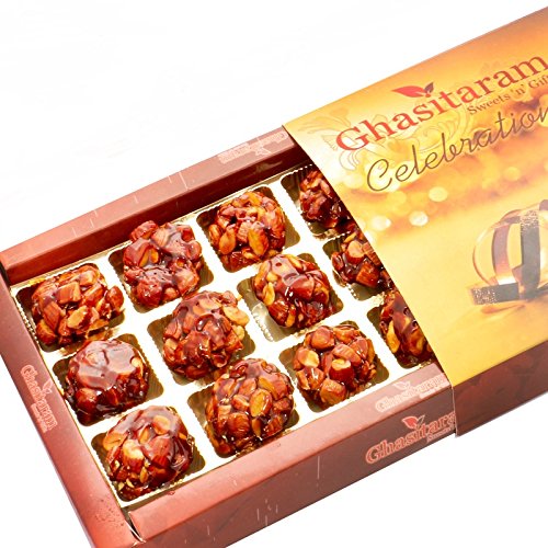 Ghasitaram Gifts Indian Sweets - Sweets- Caramalised Almond Delight 18 pcs von Ghasitaram Gifts