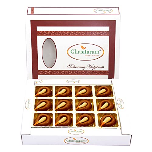 Ghasitaram Gifts Indian Sweets - Sweets Mathura Diyas in White Box von Ghasitaram Gifts