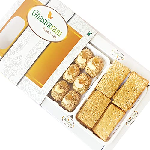 Ghasitaram Gifts Lohri Sweets - Til Laddoo and Gachak Hamper von Ghasitaram Gifts