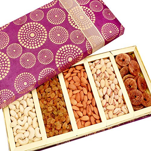 Ghasitaram Gifts Mother's Day Gifts Satin 5 Part Dryfruit Box von Ghasitaram Gifts