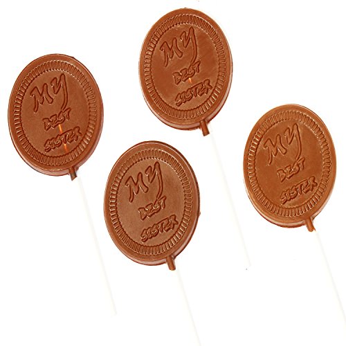 Ghasitaram Gifts Rakhi Gifts for Brothers Rakhi Gifts for Sister Set of 8 Best Sister Sugafree Chocolate Lollies von Ghasitaram Gifts