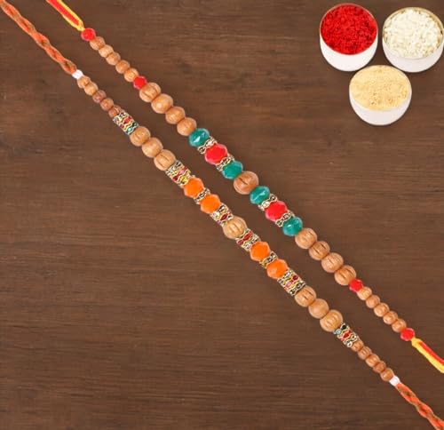 Ghasitaram Gifts Rakhi for Brother Rakhis Online - Set of 2 6490, 6493 Fancy Rakhis von Ghasitaram Gifts