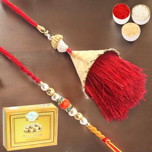 Ghasitaram Gifts Rakhis Online- Bong of Blessings Bhaiya Bhabhi Rakhi von Ghasitaram Gifts