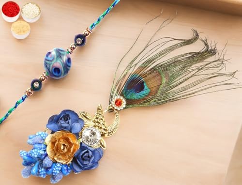 Ghasitaram Gifts Rakhis Online - Rakhi for Brother-M-102 Bhaiya Bhabhi Rakhi von Ghasitaram Gifts