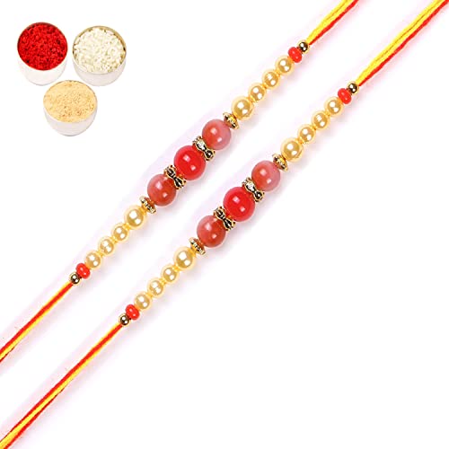 Ghasitaram Gifts Rakhis Online for Brother- Set of 2-6222 Rakhi Thread von Ghasitaram Gifts