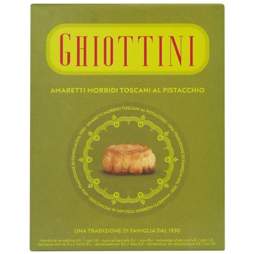 Ghiottini Amaretti Morbidi Toscani al Pistacchio, Weiche Pistazien Amaretti 200 g von Ghiottini