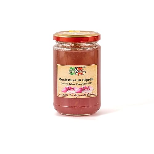 Tropea Zwiebelmarmelade - 300 g - Typisch kalabrische Delikatesse - Sorgfältig handgemachte Gourmet-Sauce - Perfekt zum Genießen mit Käse von Gia Mon