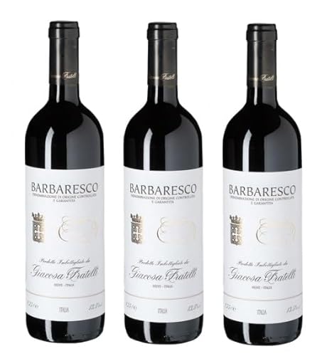 3x 0,75l - 2020er - Giacosa Fratelli - Barbaresco D.O.C.G. - Piemonte - Italien - Rotwein trocken von Giacosa Fratelli