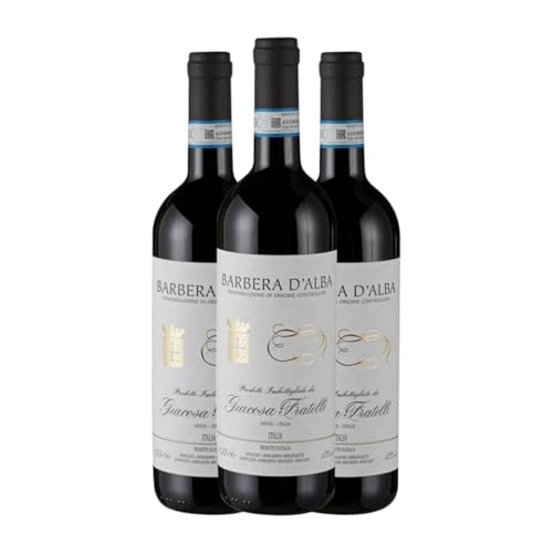 Giacosa Fratelli Barbera Barbera d'Alba 75 cl Rotwein (Karton mit 3 Flaschen von 75 cl) von Giacosa Fratelli