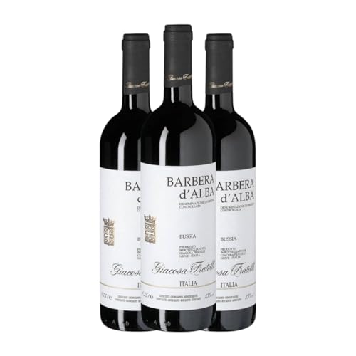 Giacosa Fratelli Bussia Barbera Barbera d'Alba 75 cl Rotwein (Karton mit 3 Flaschen von 75 cl) von Giacosa Fratelli