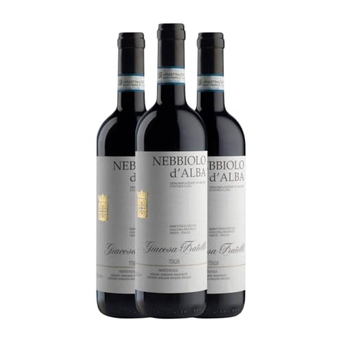 Giacosa Fratelli Nebbiolo Nebbiolo d'Alba 75 cl Rotwein (Karton mit 3 Flaschen von 75 cl) von Giacosa Fratelli