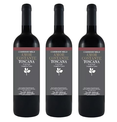 3x 0,75l - 2013er - Gianni Brunelli - Amor Costante - Toscana I.G.P. - Italien - Rotwein trocken von Gianni Brunelli