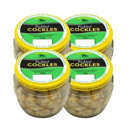 Parsons Pickled Cockles | verzehrfertig | 155 g x 4 (4 Stück) von Giftoluxe