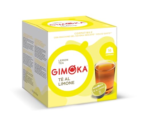 Gimoka Dolce Gusto kompatible Zitronentee x 16 Kaffeepads (3 Stück, insgesamt 48 Kapseln) von Gimoka