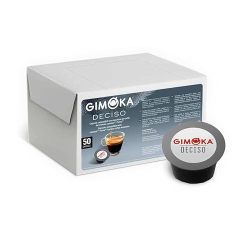 Gimoka Kaffeekapseln Deciso, Intensität 13, 50 Kapseln - Kompatibel mit Kaffeemaschinen der Marke Lavazza®* Firma®*, Hergestellt in Italien von Gimoka