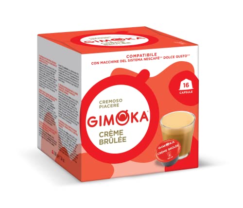 Gimoka - Kompatibel Für Nescafè - Dolce Gusto - 48 Kapsel - Geschmack CREME BRULEE - Made In Italy - 3 Packungen Zu 16 Kapseln von Gimoka