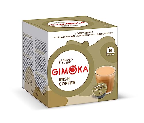 Gimoka - Kompatibel Für Nescafè - Dolce Gusto - 48 Kapsel - Geschmack IRISH COFFEE - Made In Italy - 3 Packungen Zu 16 Kapseln von Gimoka