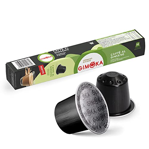 Gimoka - Kompatibel Für Nespresso - In Einem Rohr - 100 Kapsel - Geschmack KAFFEE MIT GINSENG - Made In Italy von Gimoka