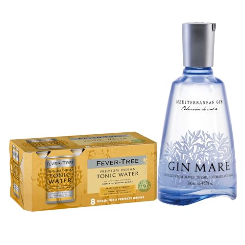 Gin Mare 700ml + Fever Tree Indian Tonic - 8 Pack von Gin Mare