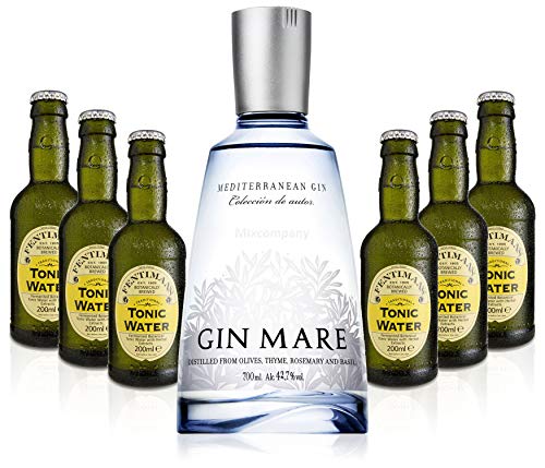 Gin Tonic Set - Gin Mare 70cl (42,7% Vol) + 6x Fentimans Tonic Water 200ml + Siegfried Gin mini 4cl (41% Vol) von Gin Mare