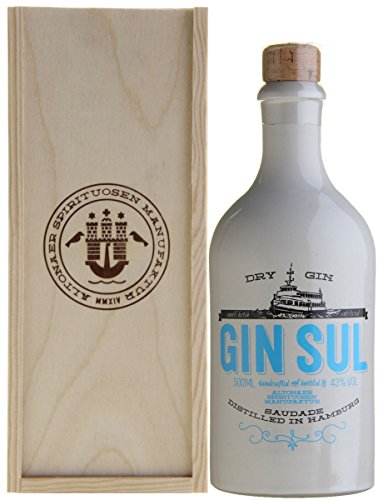 GIN SUL mit Holzkiste (1x500ml) von Gin Sul