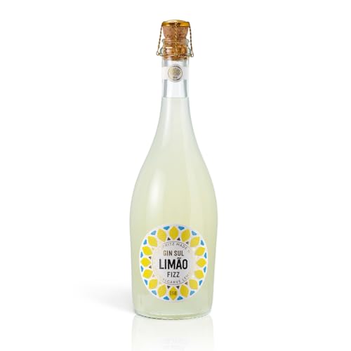 Gin Sul – 1 x 0,75l Limão Fizz 10,5% Vol. - Erfrischendes servierfertiges Gin Fizz Mixgetränk mit frisch gepresstem Zitronensaft von Gin Sul