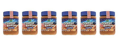 6x Gina Burro di arachidi creamy Erdnussbutter Peanut Butter Streichcreme 350g von Gina