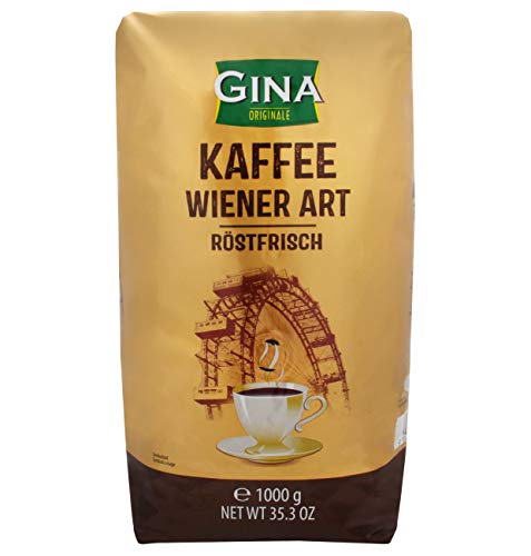 Wiener Kaffee ganze Bohne im 1kg Pack von Gina von Gunz