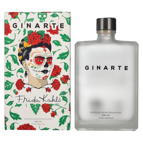 GINARTE Dry Gin Frida Kahlo Design 43,5% Vol. 0,7l in Geschenkbox von Ginarte