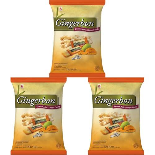 GINGERBON - Ingwer Bonbons Mango - (1 X 125 GR) (Packung mit 3) von Gingerbon