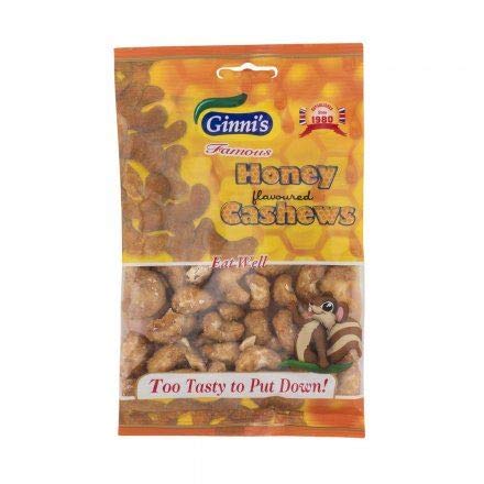 Ginni's Honig-Cashewnüsse - 55g - Einzelpackung von Ginni