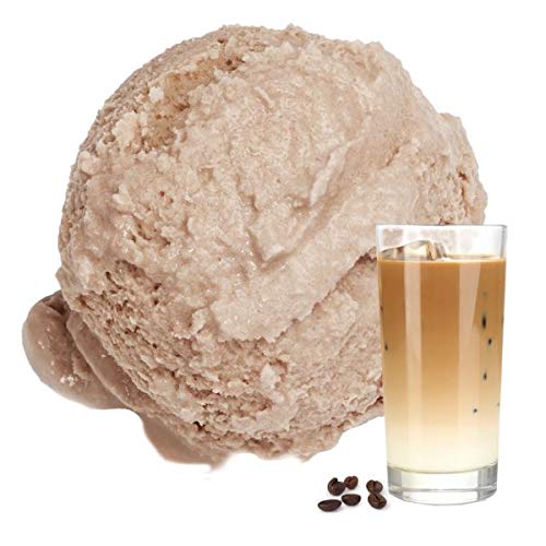 1 Kg Eiskaffee Geschmack Eispulver VEGAN - OHNE ZUCKER - LAKTOSEFREI - GLUTENFREI - FETTARM, auch für Diabetiker Milcheis Softeispulver Speiseeispulver Gino Gelati von Gino Gelati